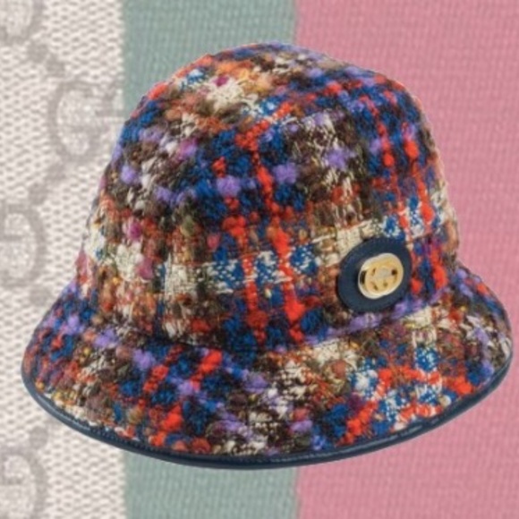Gucci Accessories - NWT Gucci 2020 SS Tweed Wool Bucket Hat Size L